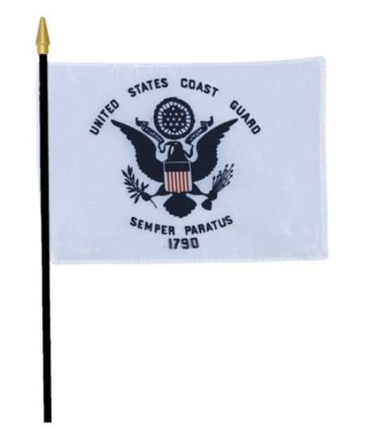 Coast Guard Desk Flag 4" x 6"