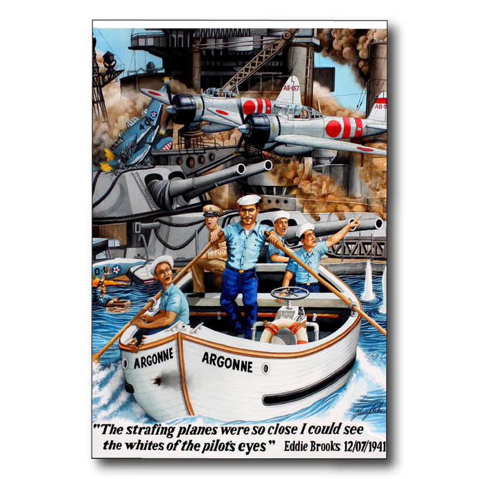 Eddie Brooks Rowing Wooden Postcard