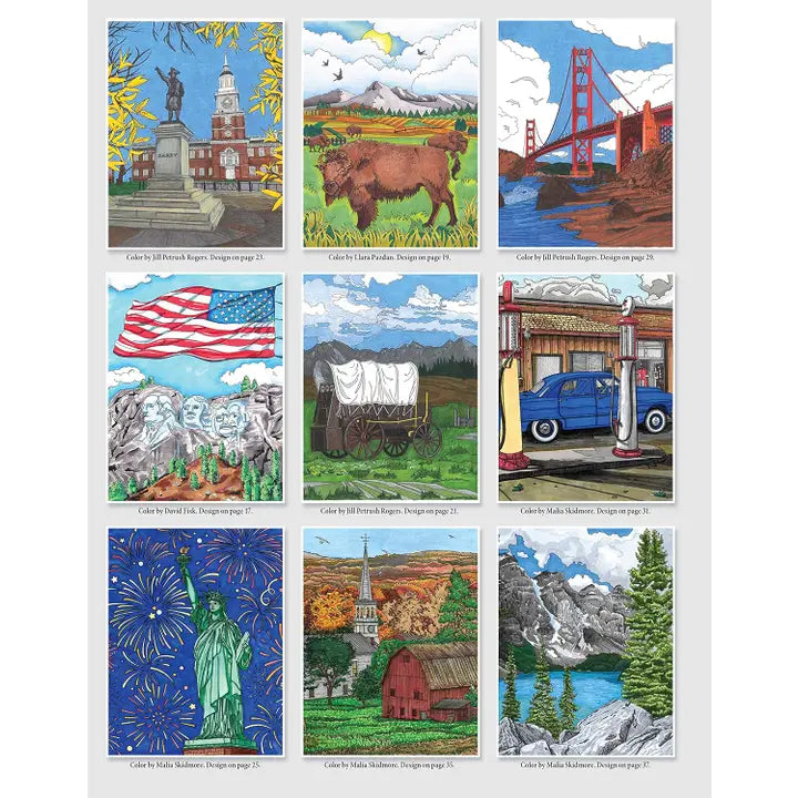 America the Beautiful  Coloring Book