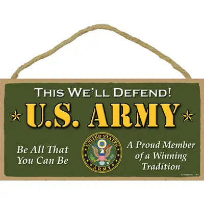 US Army Wooden Sign