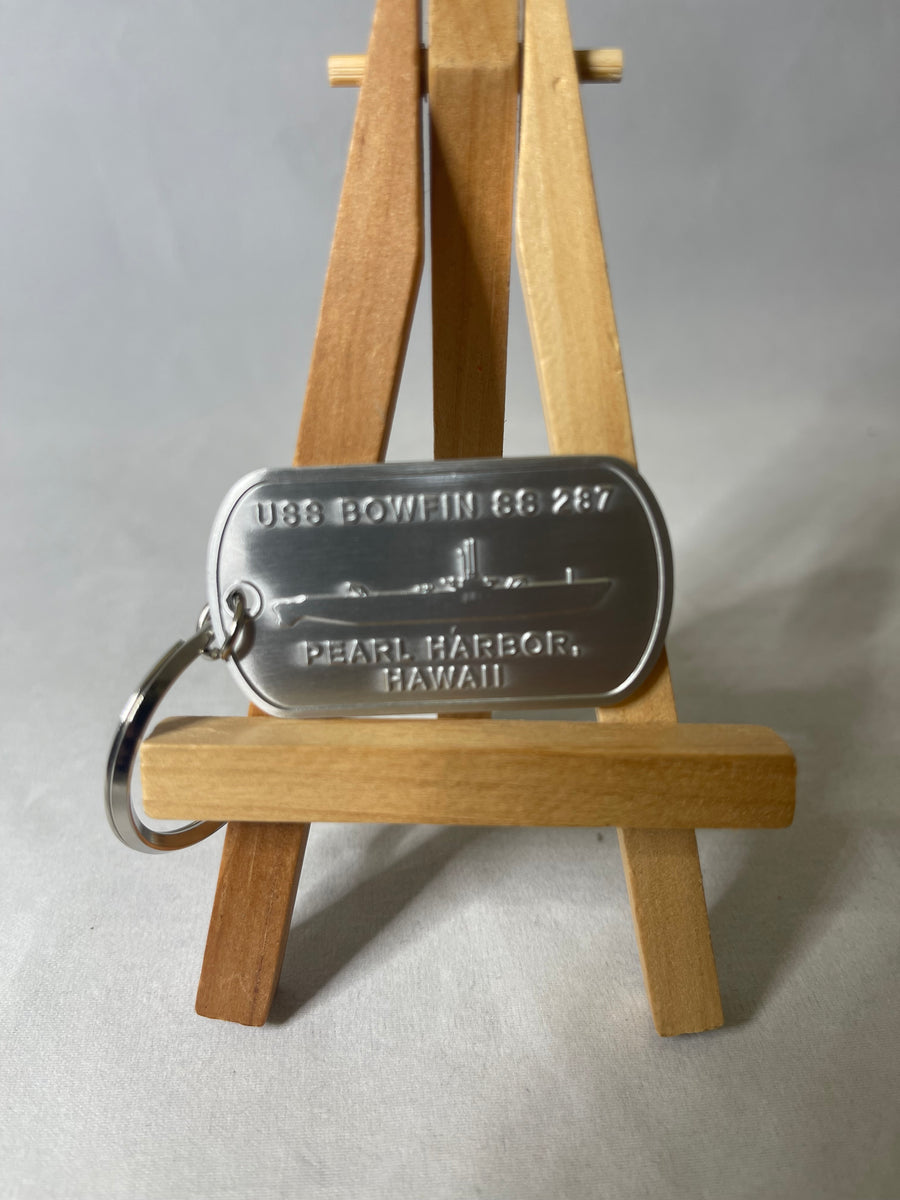 Bowfin Dog Tag keychain