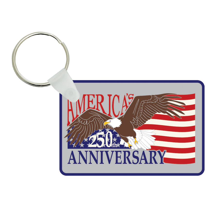 250th Eagle and Flag Keyring