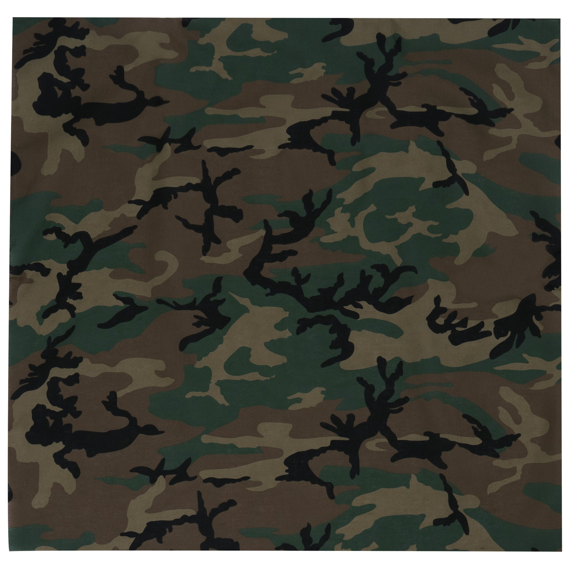 27" Bandana Woodland Camo