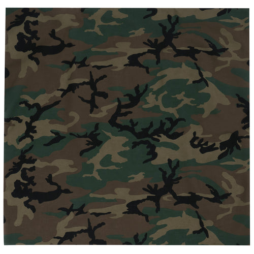 27" Bandana Woodland Camo