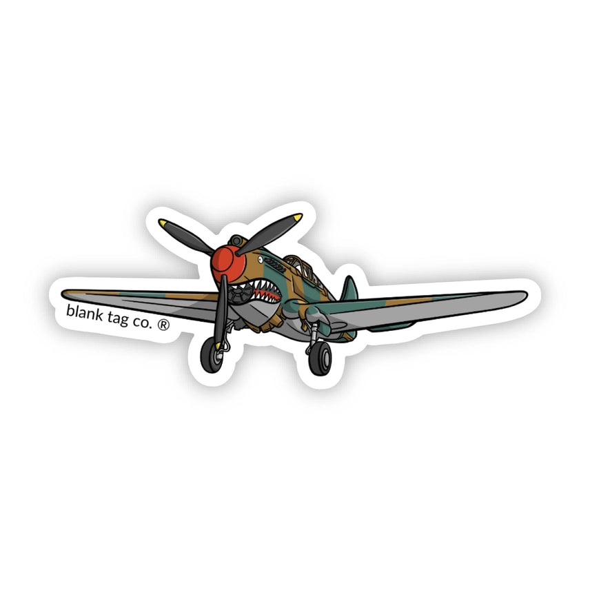 Fighter Plane Waterproof Sticker