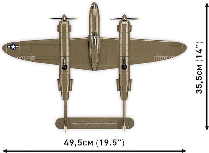 Cobi P38 Lightning Plane Model