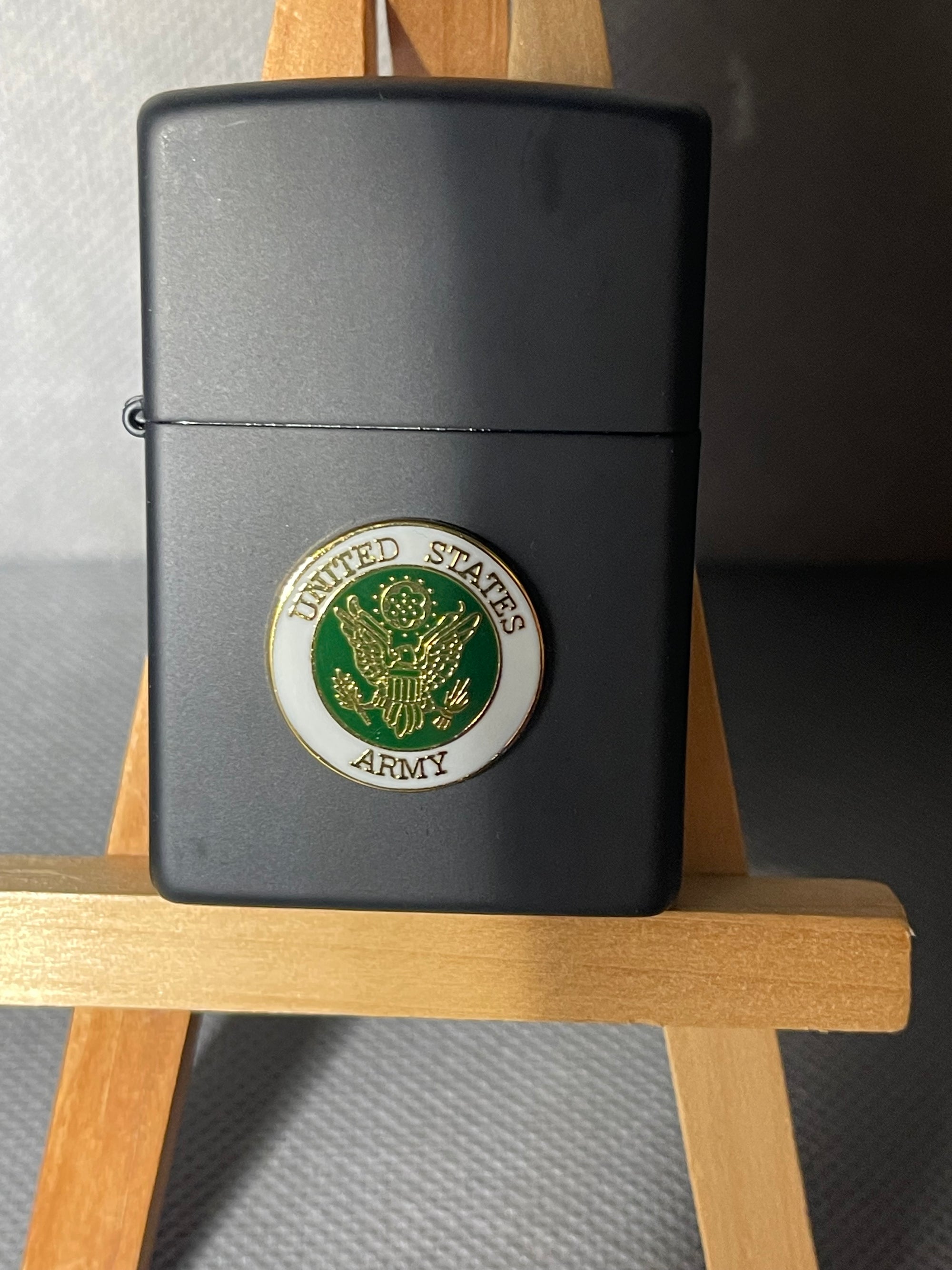 US Army Black Matte Zippo Lighter