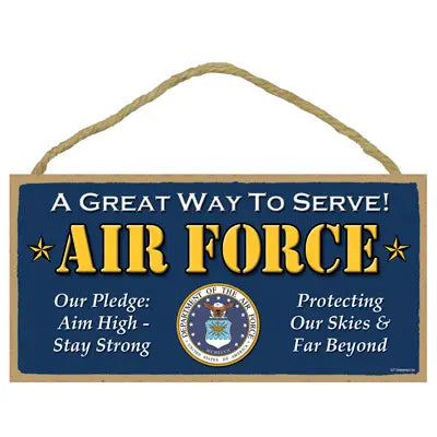 US Air Force Wood Sign