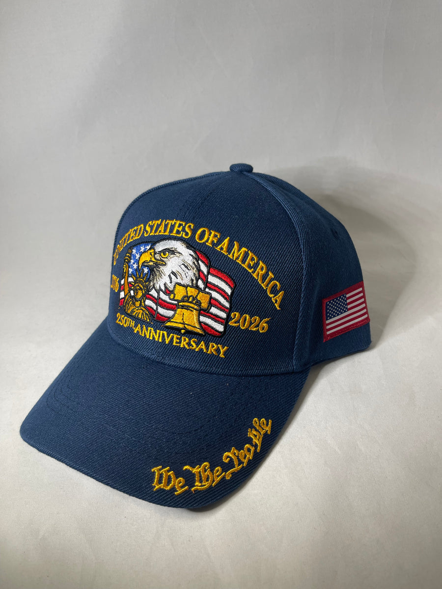 Navy 250th Eagle We the People Cap