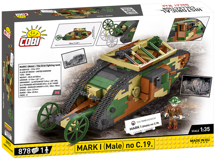 Cobi Mark 1 Tank Model