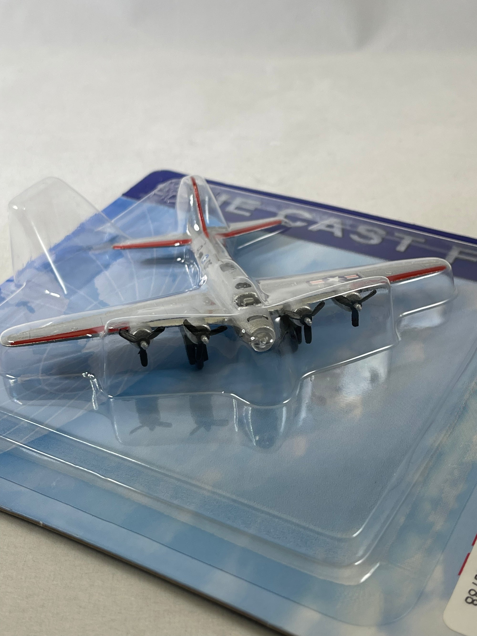 B17 Flying Fortress Airplane Toy Silver