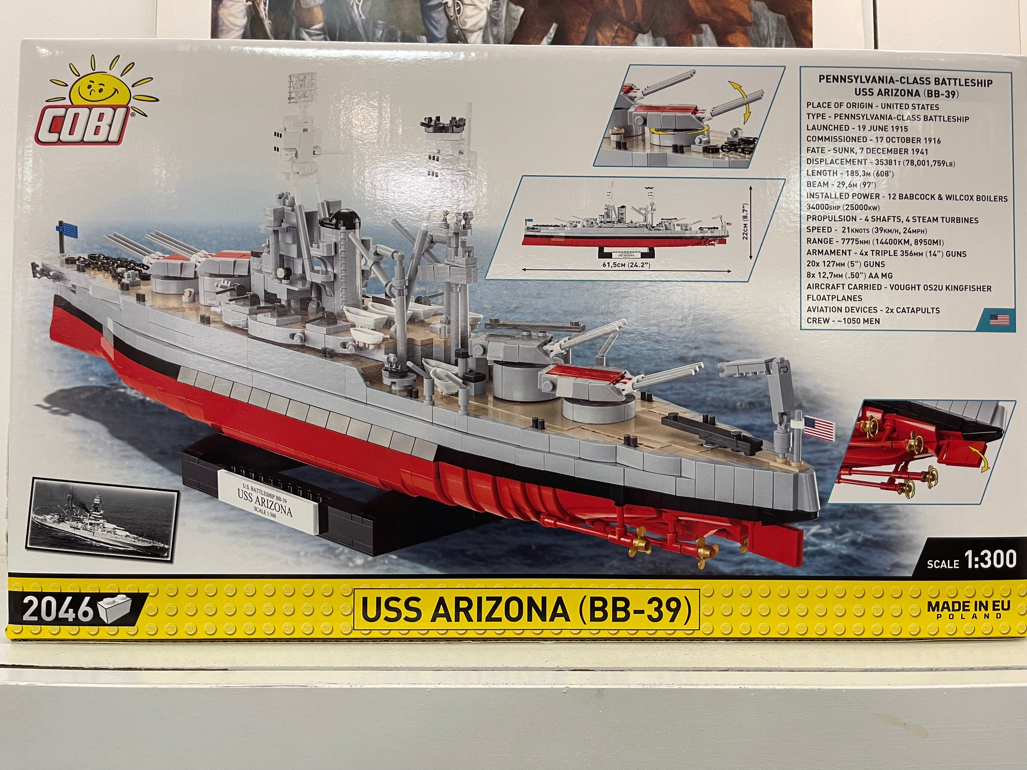 Cobi USS Arizona (BB39) Ship Model