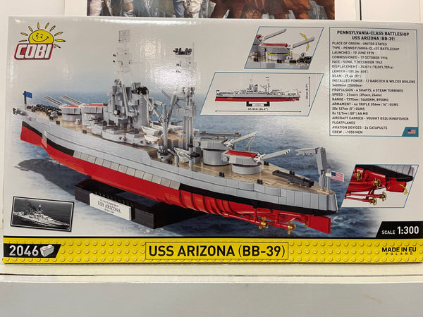 Cobi USS Arizona (BB39) Ship Model - Hi Army Museum Society Store