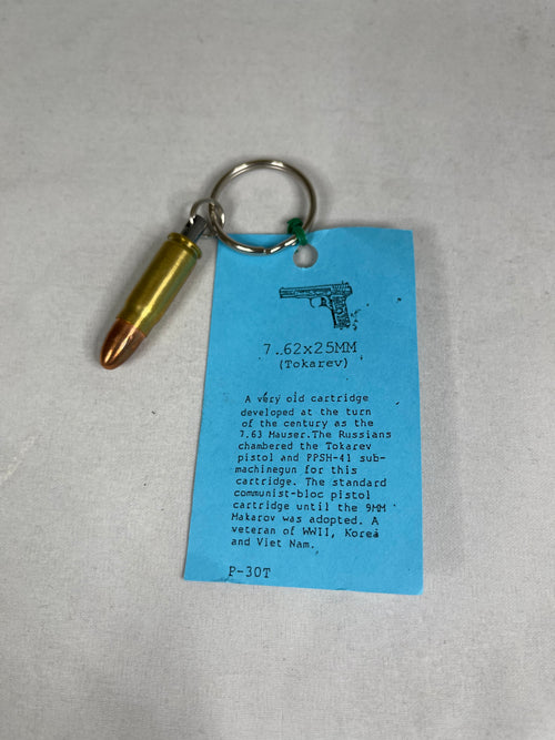 Tokarev 7.62x25 Keychain