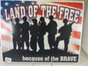 Land of the Free Tin Sign-1818
