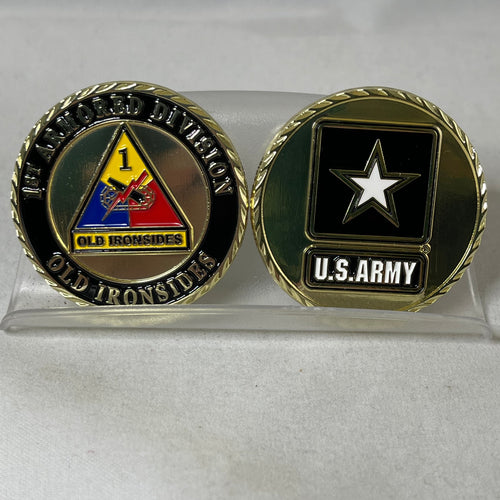 1st Armored Division Challenge Coin