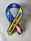 Red, White and Blue Support Our Troops Magnet