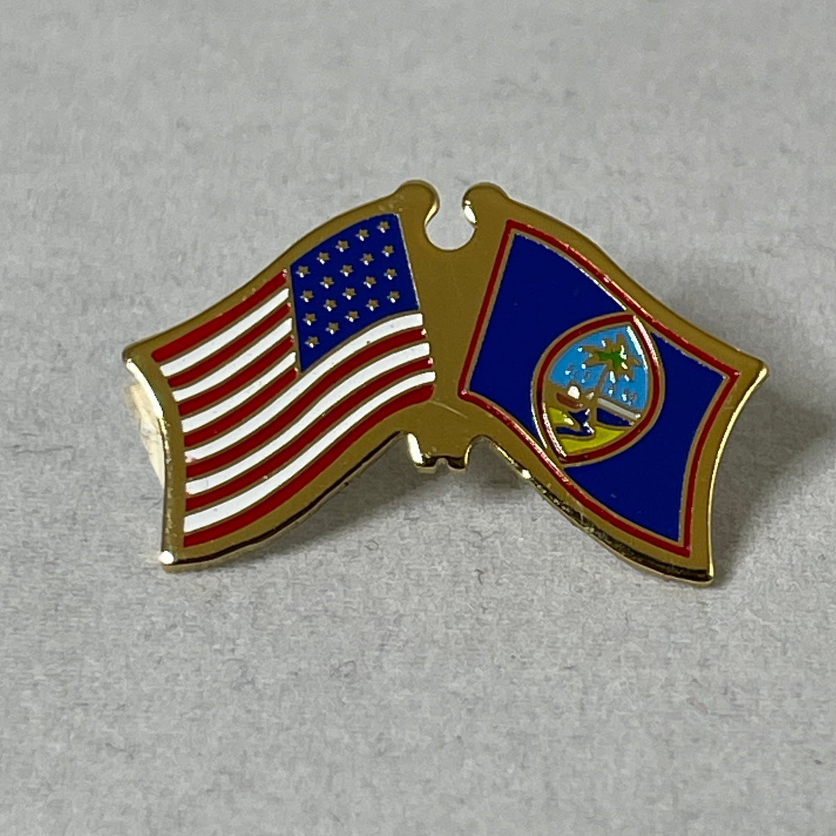United States Flag/Guam Flag Pin