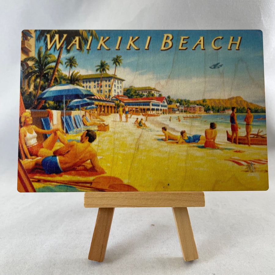 Waikiki Beach Postcard