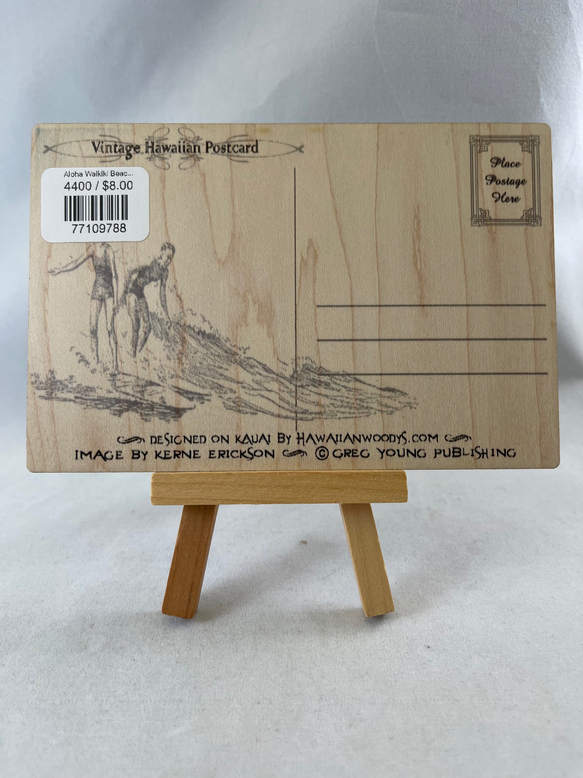 Waikiki Beach Postcard