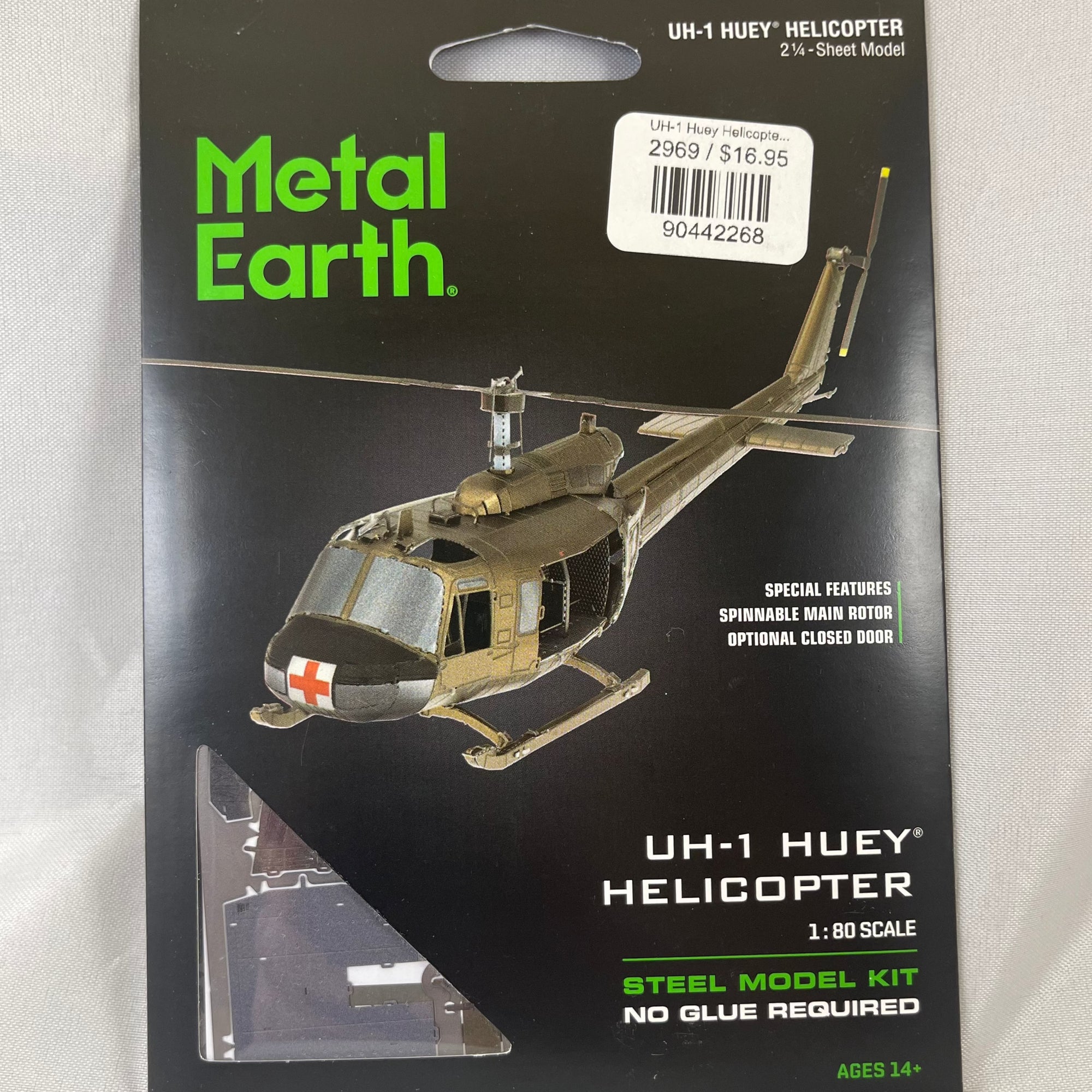 UH-1 Huey Helicopter Metal Model