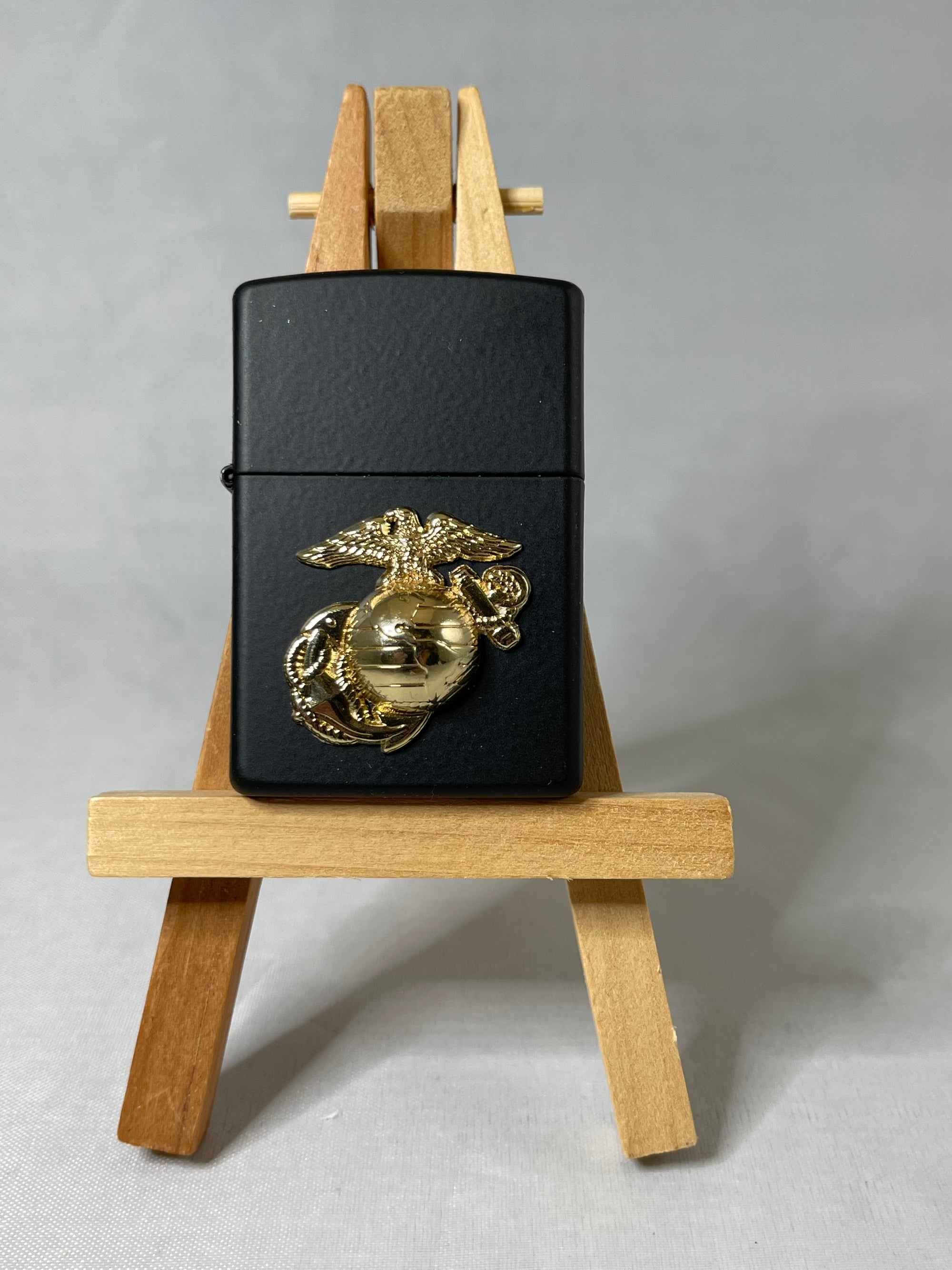 Marine Corp EGA Black Matte Lighter