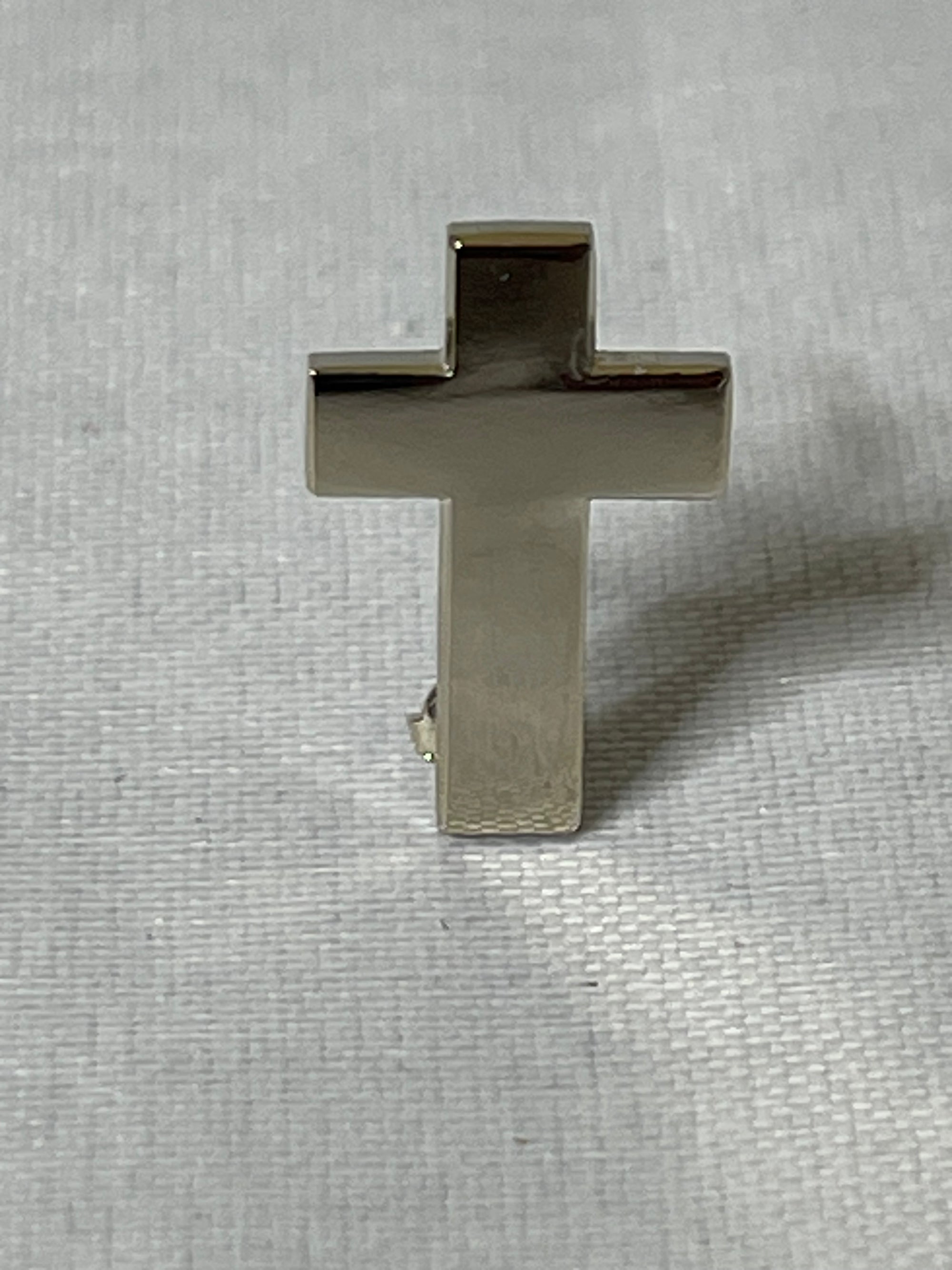 Chaplains Cross Pin Silver