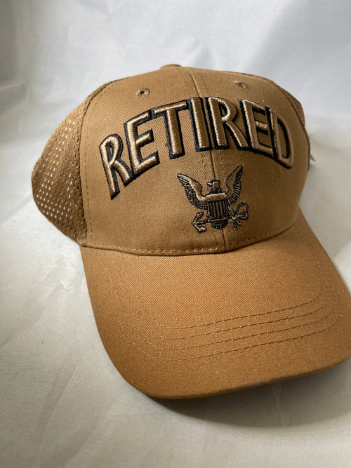 Navy Retired Hat Khaki