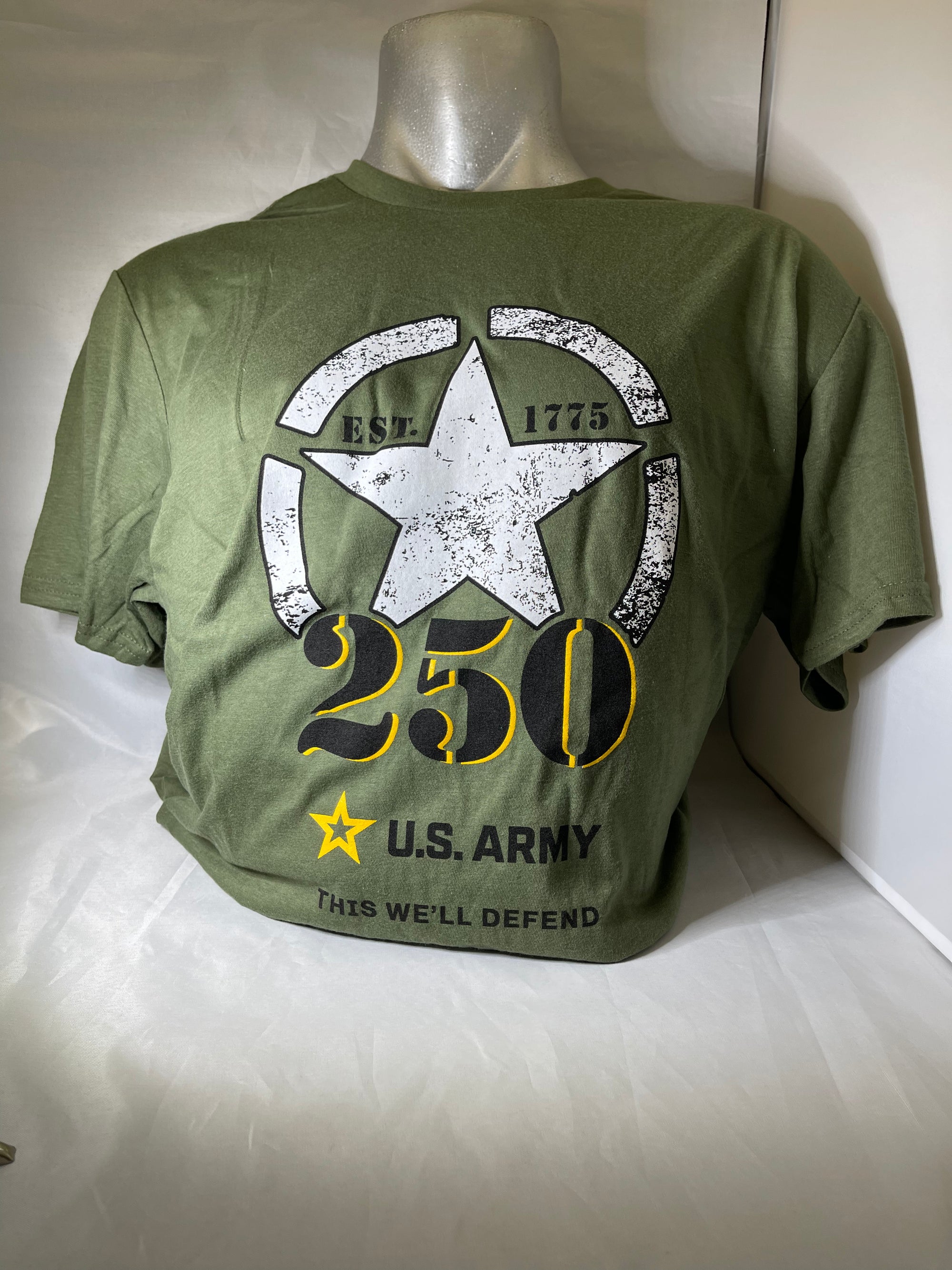 250th Anniversary of the Army T-Shirt - Green