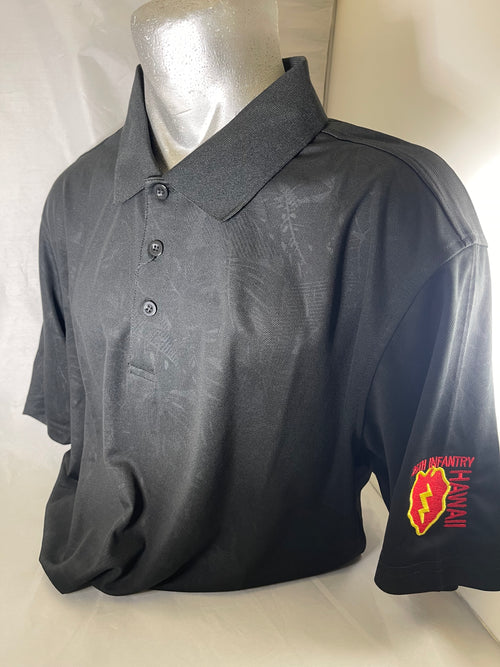 25th Infantry Polo Shirt 2025 Black