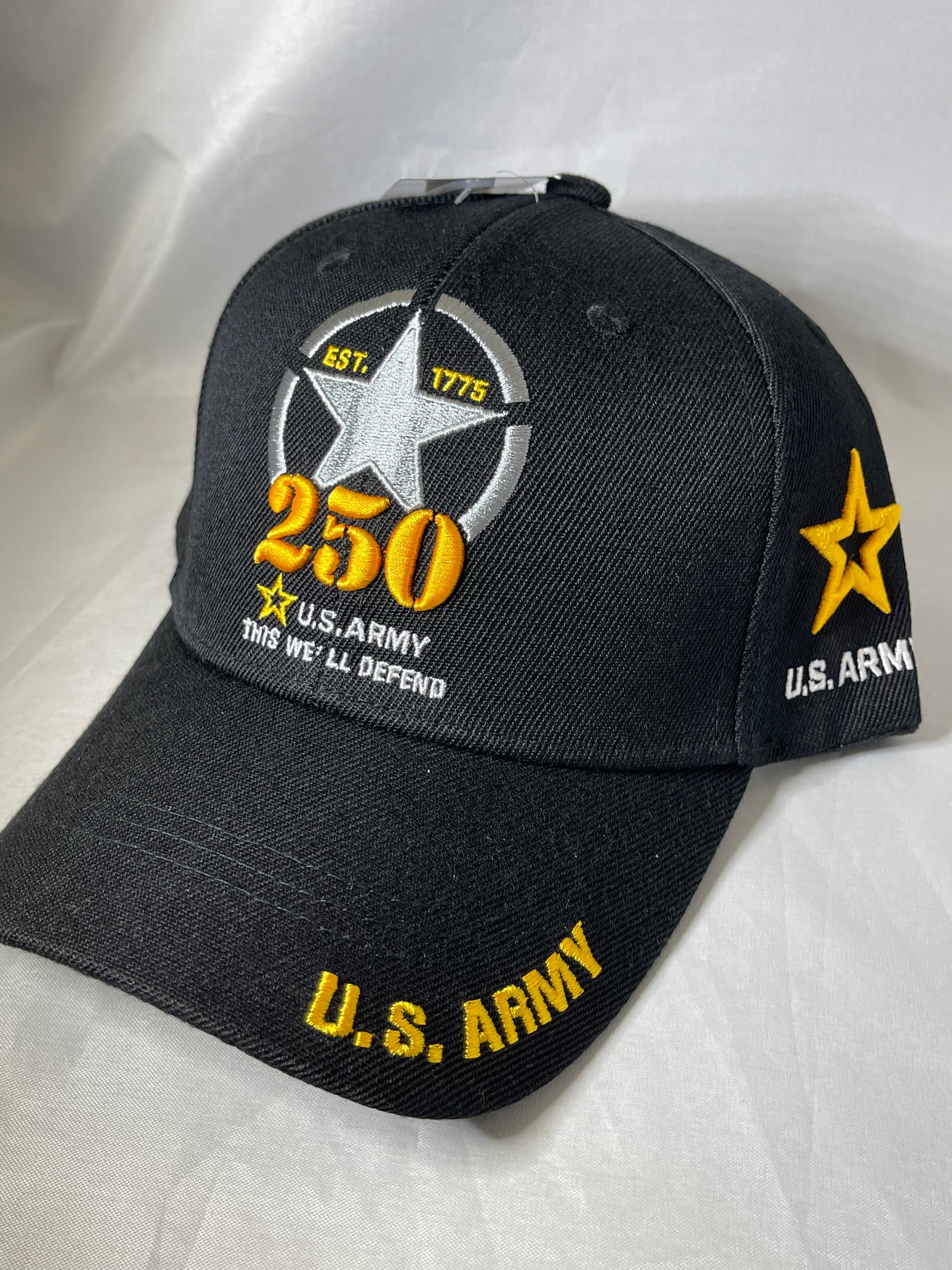 Army 250th Birthday Black Hat