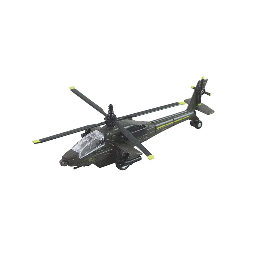 AH-64 Apache Helicopter Pullback