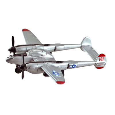 P-38 Lightning Silver Plane