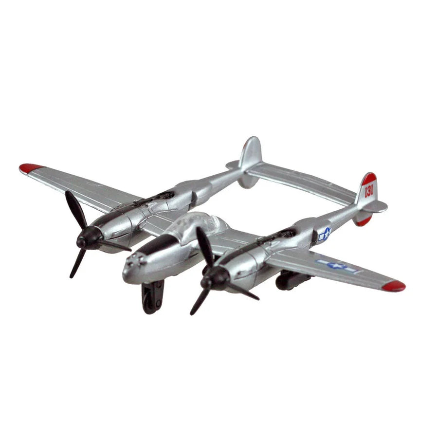 P-38 Lightning Silver Plane