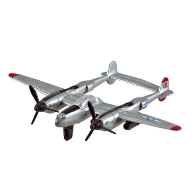 P-38 Lightning Silver Plane