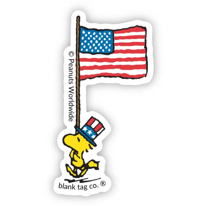 Patriotic Woodstock Sticker