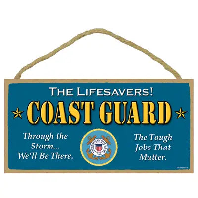 US Coast Guard Wood Sign