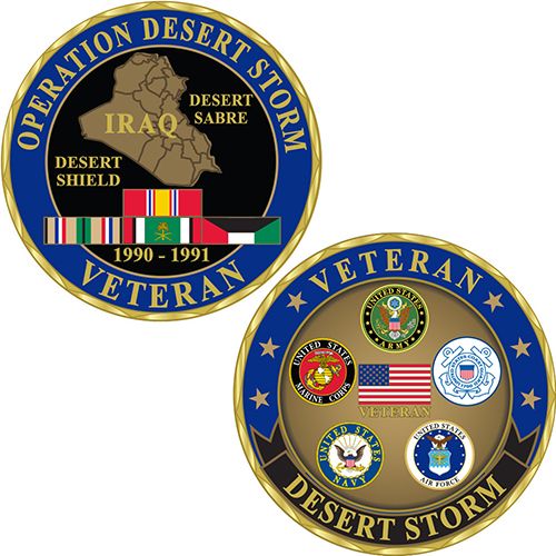 Desert Storm Challenge Coin