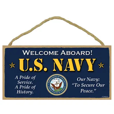 US Navy Wooden Sign