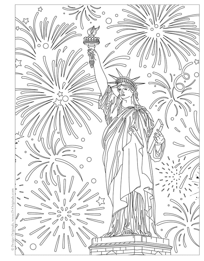 America the Beautiful  Coloring Book
