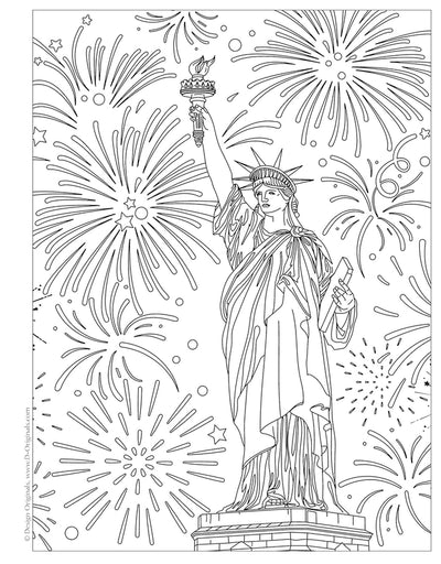 America the Beautiful  Coloring Book