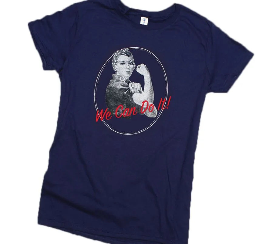 Rosie Riveter Blue Shirt