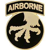 17th Airborne Div Pin