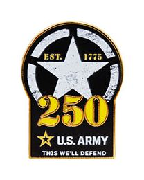 Army 250th Anniversary Pin