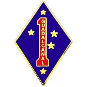 USMC 1ST DIVISION Pin