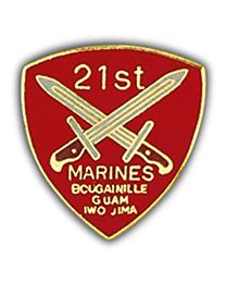 21st Marine Regiment Pin
