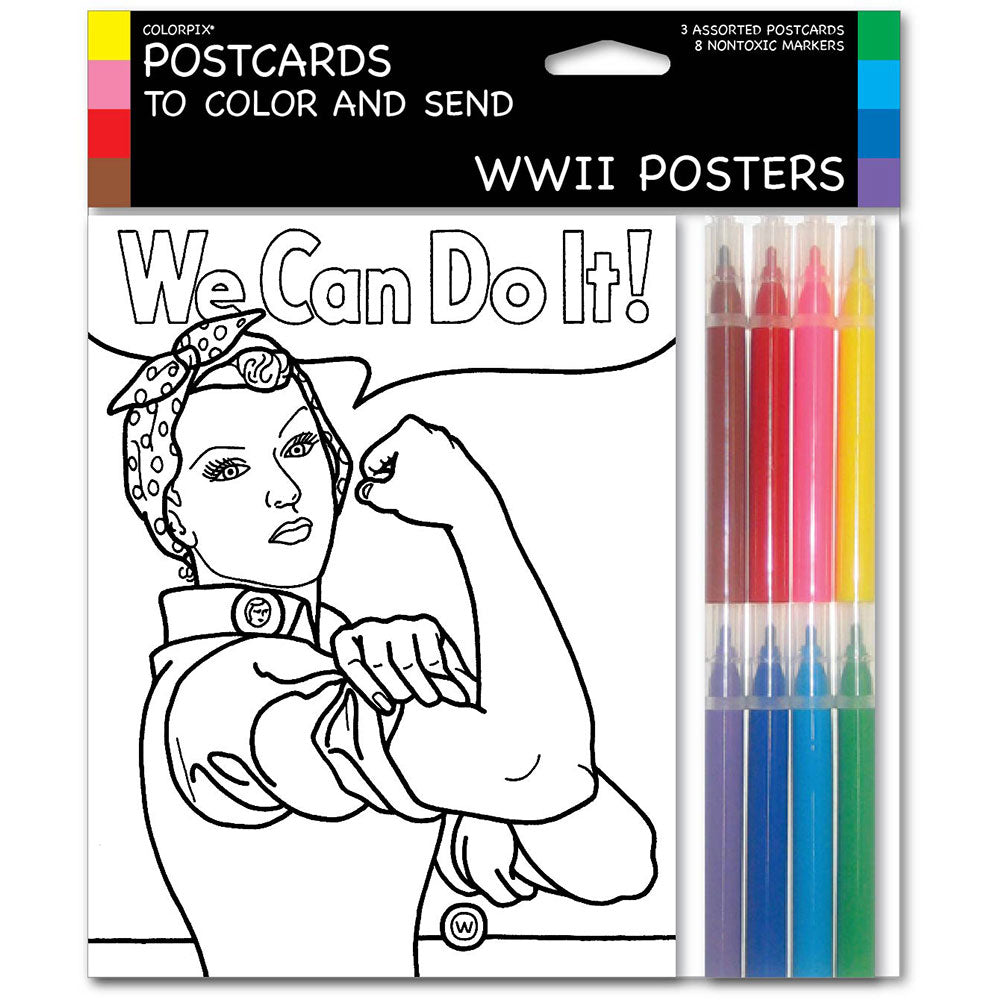 World War II Postcards to Color