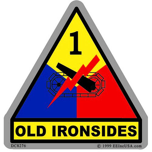 1st Armored Division Decal