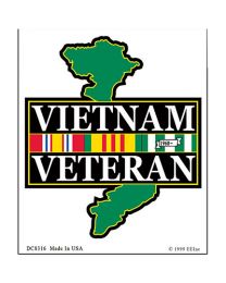 Vietnam Veteran Map Decal