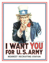 Uncle Sam Tin Sign